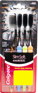 Colgate Slim Soft Charcoal Soft Toothbrush