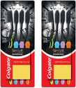 Colgate Slim Soft Charcoal Ultra Soft Toothbrush (Pack of 8)