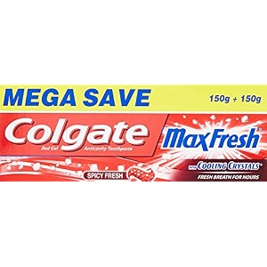 colgate toothpaste maxfresh spicy fresh - 300 g anticavityfreshness red gel - saver pack