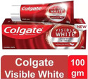 Colgate VISIBLE WHITE 1 Shade Whiter In 1 Week-Toothpaste @(100 g) Toothpaste (100 g)
