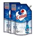 Colin Glass and Surface Cleaner Liquid Refill - 1 Litre x 2|India's #1 Glass Cleaner |Multi Purpose Glass Cleaner for Car, Kitchen and Home Surfaces | Multi Surface Cleaner (Pack of 2)