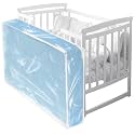 Colingmill 1 Pcs Crib Mattress Storage Bag, 4+ Mil Clear Waterproof Plastic