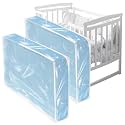 Colingmill 2 Pcs Crib Mattress Storage Bag, 52.5 x 28 x 6.5 Inch