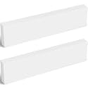Colingmill 2 Pcs HDPE Plastic Blocks 1" X 3" X 12", White