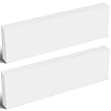 Colingmill 2 Pcs HDPE Plastic Blocks, 1" X 4" X 12", White