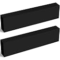 Colingmill 2 Pcs HDPE Plastic Blocks, 2" X 3" X 12", Black