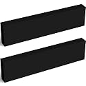 Colingmill 2 Pcs HDPE Plastic Blocks, 1" X 3" X 12", Black