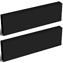Colingmill 2 Pcs HDPE Plastic Blocks, 1" X 4" X 12", Black