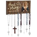 Colingmill Large Rosary Holder Wall Mounted 8 Hanger Storage, Classic