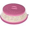 CasaCulina Collapsible Microwave Splatter Cover, Purple