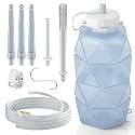 Smokitcen Collapsible Silicone Enema Bag Bottle Kit, 1.5 L