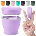 Collapsible Travel Cup, Foldable Water Cup with Lid, for Travel