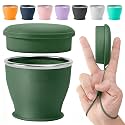 Collapsible Travel Cup, Foldable Water Cup with Lid, for Travel