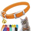 CollarDirect Leather Cat Collar Cat Safety Collar