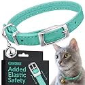 CollarDirect Leather Cat Collar Cat Safety Collar