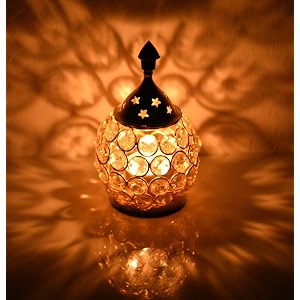 collectible india akhand diya diyas decorative brass crystal oil lamp tea light holder lantern oval shape diwali gifts home decor puja lamp small 20 box