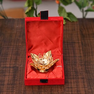 collectible india akhand diya diyas decorative brass crystal oil lamp tea light holder lantern oval shape diwali gifts home decor puja lamp small golden