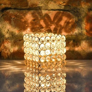 collectible india crystal tealight candle holder gold_35 inch x 35 inch x 35 inch