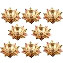 Collectible India Metal Diya (3 x 3 x 1.5 inch, Gold)