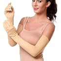 Men's and Women's Cotton Hand Summer Gloves for Protection From Sun Burn/Heat/Pollution (Beige, Free Size)