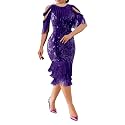 Cololura Sexy Elegant Women Sequin Long Sleeve