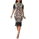 Cololura Sexy Elegant Women Sequin Long Sleeve