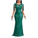 Cololura Sexy Sequin Tassel Mesh Perspective Party