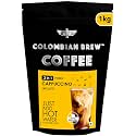Colombian Brew 3 in 1 Cappuccino Café Latte, Instant Coffee Powder Premix 1kg Pouch