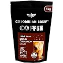 COLOMBIAN BREW COFFEE Cinnamon CAF Latte, Instant Coffee Powder Bag Pre-Mix (3 in 1) 1Kg for Vending Machine