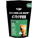 Colombian Brew Mint Café Latte, Instant Coffee Powder Pre-Mix (3 in 1) 1kg for Vending Machine
