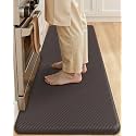 Color&Geometry Antifatigue Kitchen Mat for Floor 20x47-3/4 in Thick, Brown
