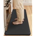 Color&amp;Geometry Antifatigue Kitchen Mat for Floor 20x39-3/4 in Thick, Black