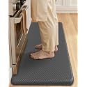 Color&amp;Geometry Antifatigue Kitchen Mat for Floor 20x39-3/4 in Thick, Grey