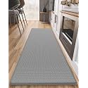Color&amp;Geometry Kitchen Mat for Floor 17x79 Anti Fatigue Easy Clean, Grey
