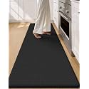 Color&Geometry Wide Kitchen Floor Mat 24x94 Anti Fatigue Easy Clean, Black