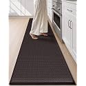 Color&Geometry Wide Kitchen Floor Mat 24x108 Anti Fatigue Easy Clean, Brown