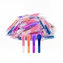 Color Changing Ice Cream Spoons, 40-Pack Individually Wrapped