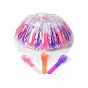Color Changing Ice Cream Spoons, 90-Pack Individually Wrapped