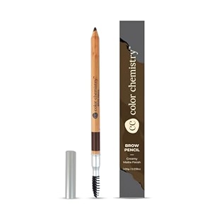 color chemistry eyebrow pencil mahogany eb02 108 g  with spoolie - outline shape amp fill brows with ultra-precise dual ended brush  long-lasting natural looking amp cruelty-free formula for every brow