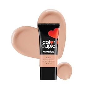 34color cupid hydrating everyday glow bb cream with spf  lightweight easy to blend  for indian skin tones  infused with hyaluronic acid amp ceramide  love glow  honey  30 g34
