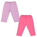 Colorfly Girl Baby Cotton Multi color Leggings(Pack of 2)