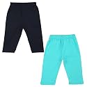 Color Fly Girl Baby Cotton Multi Color Leggings(Pack of 2)