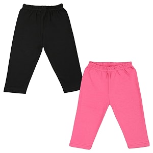 color fly girl baby cotton multi leggings pack of 2