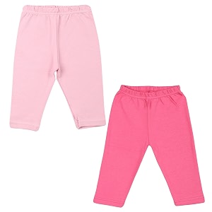 color fly girl baby cotton multi leggings pack of 2