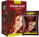 COLOR MATE 100% Grey Coverage, Ammonia-Free, Natural Unisex Powder Hair Color, Pack Of 1, Burgundy
