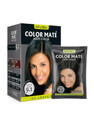 COLOR MATE 100% Grey Coverage, Ammonia-Free, Natural Unisex Powder Hair Color, Pack Of 1, Natural Black