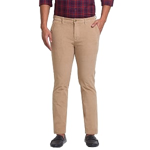 Colorplus Mens Cotton Blend Solid Pattern Contemporary