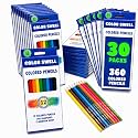 Color Swell Colored Pencils Bulk Pack 30 Sets 12 Count Assorted Vibrant Colors 360 Total Perfect for Kids, Teachers and Classrooms