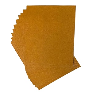 color zebra brown emery paper pack of 10 grit-100sandpaper brown sanding paper for wall wood and metal