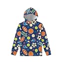 Coloranimal Girls Boys Sports Casual Long Sleeve Sweatshirts Hoodies with Front Pocket Sweater Tops Age 6-16year